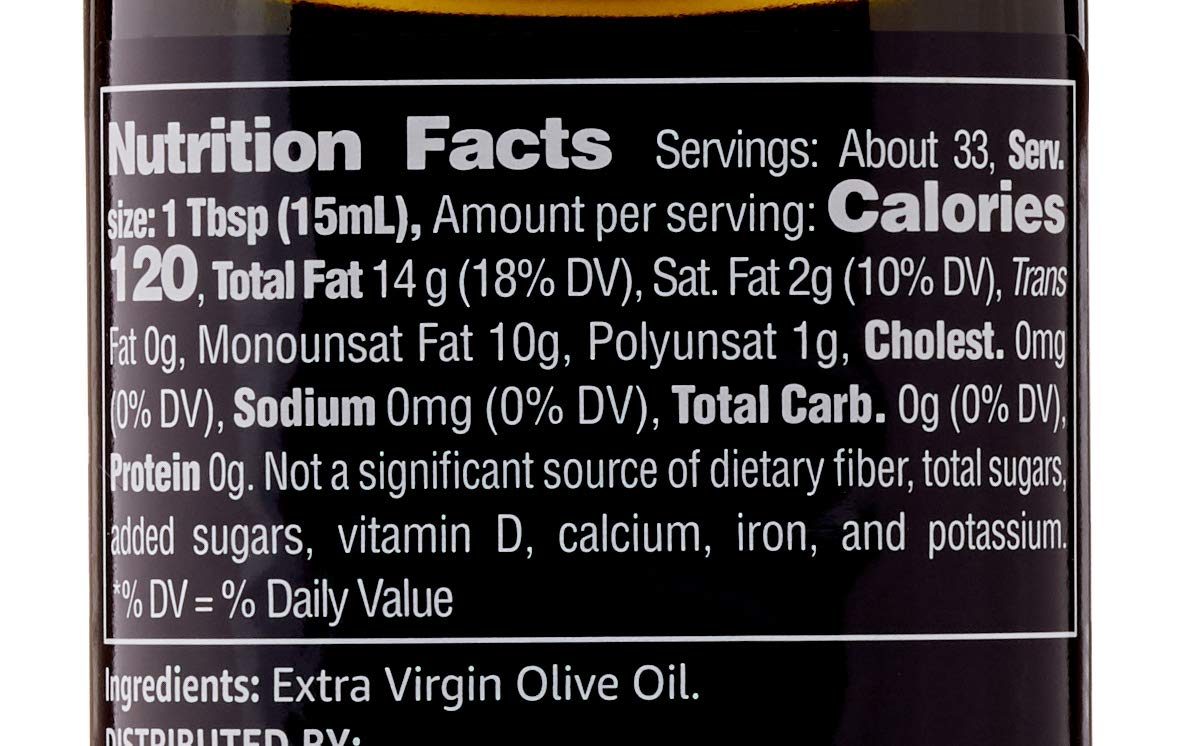 Amazon Brand - Happy Belly Extra Virgin Olive Oil, Mediterranean Blend, 16.9 fl oz (500mL)