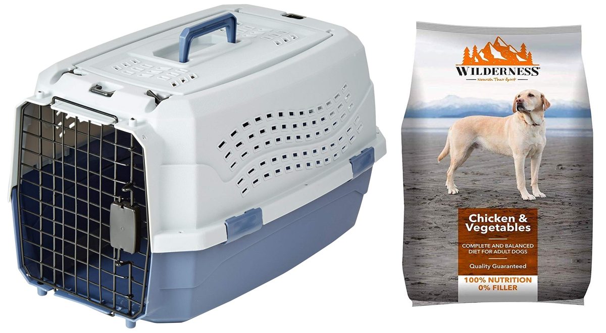 AmazonBasics Two Door Top Load Pet Kennel (23-inch)