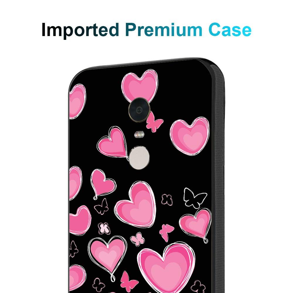 Amazon Brand - Solimo Designer Hearts Printed Hard Back Case Mobile Cover for Xiaomi Redmi Note 5 (D246)