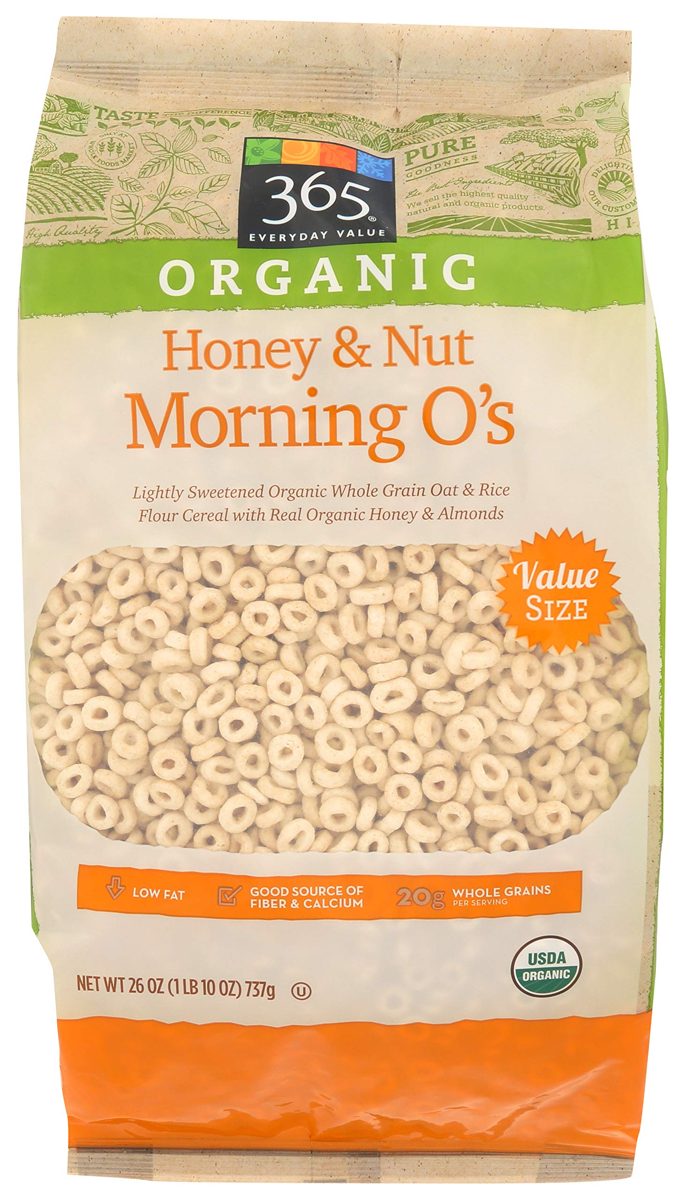 365 Everyday Value, Organic Honey & Nut Morning O’s, 26 oz