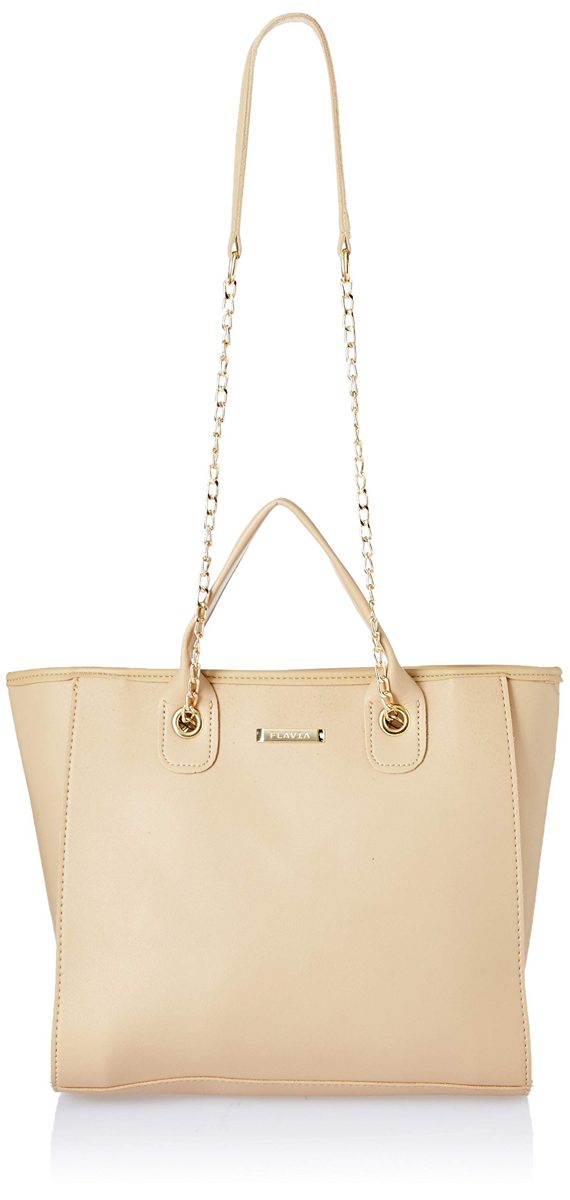 Flavia Women's Handbag (Beige)