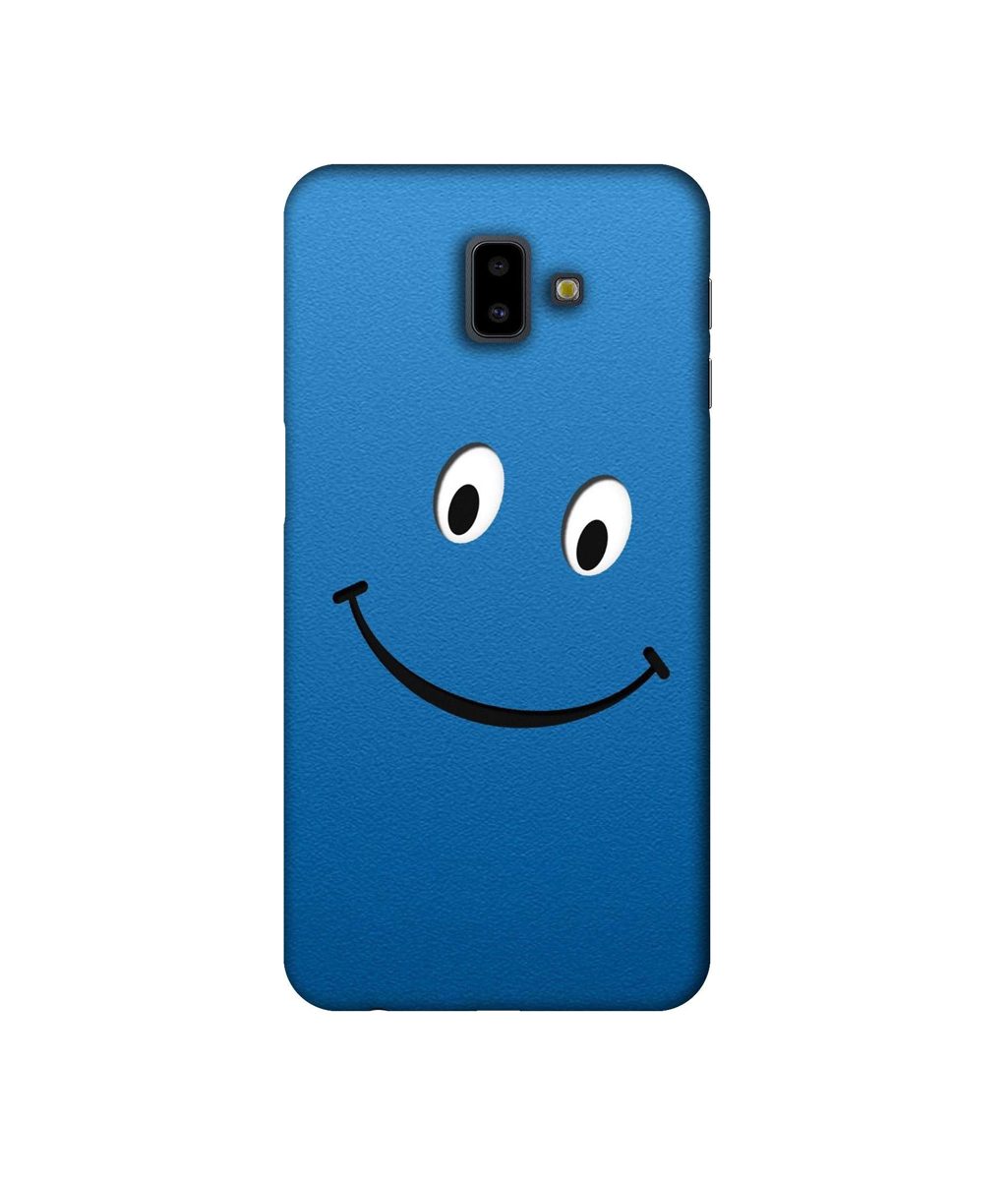 Amazon Brand - Solimo Designer Happy 3D Printed Hard Back Case Mobile Cover for Samsung Galaxy J6 Plus