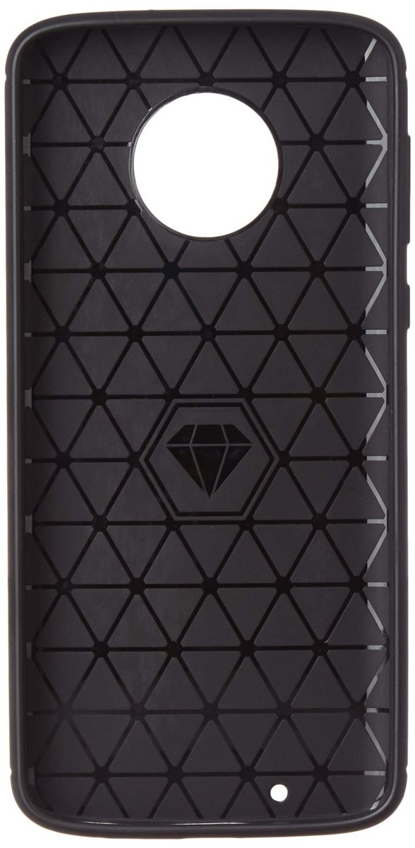 Amazon Brand - Solimo Moto G6 Protective Mobile Cover (Soft & Flexible Back case), Black