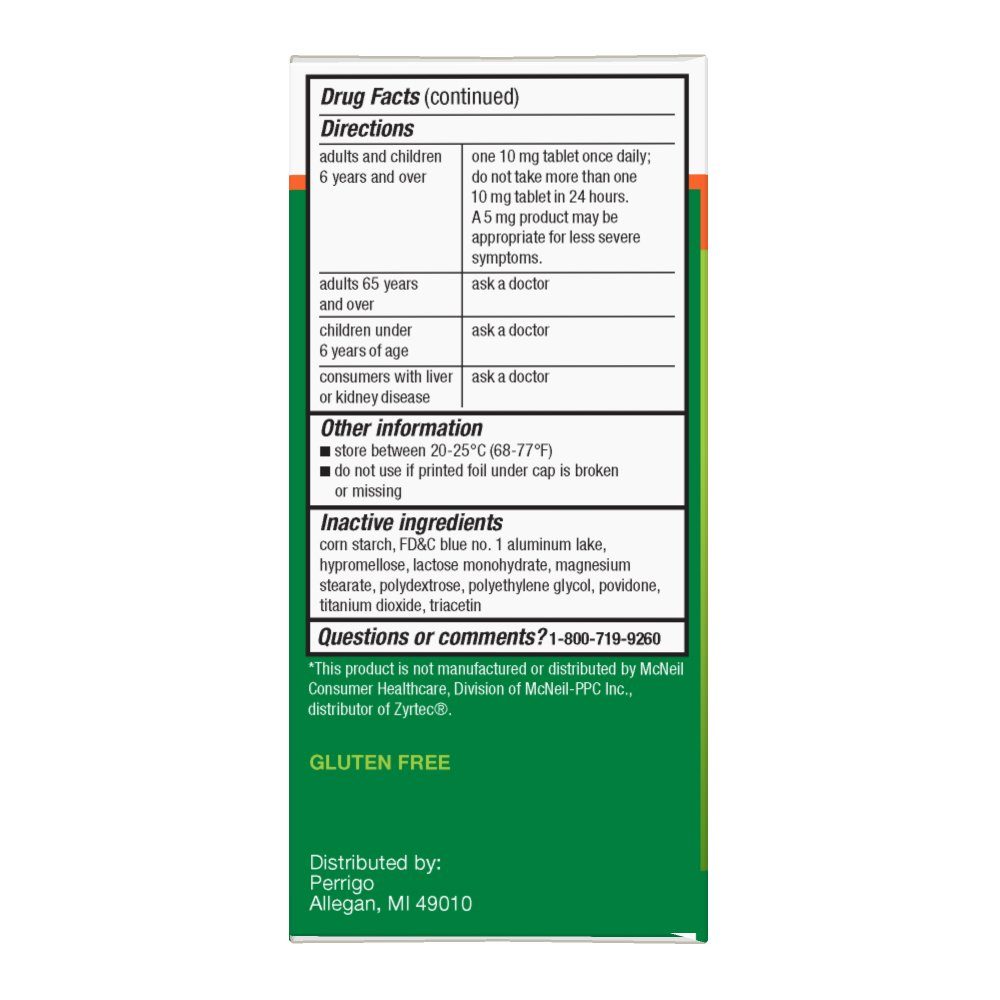 Basic Care All Day Allergy Cetirizine Hcl Tablets, 10 mg, 300 Count