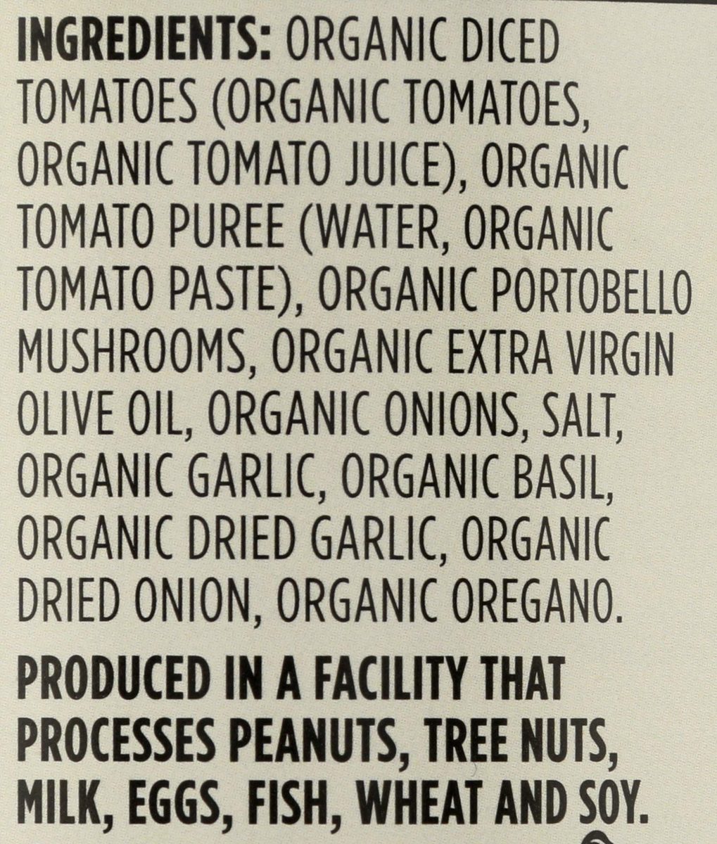 365 Everyday Value, Organic Portobello Mushroom Pasta Sauce, 25 oz