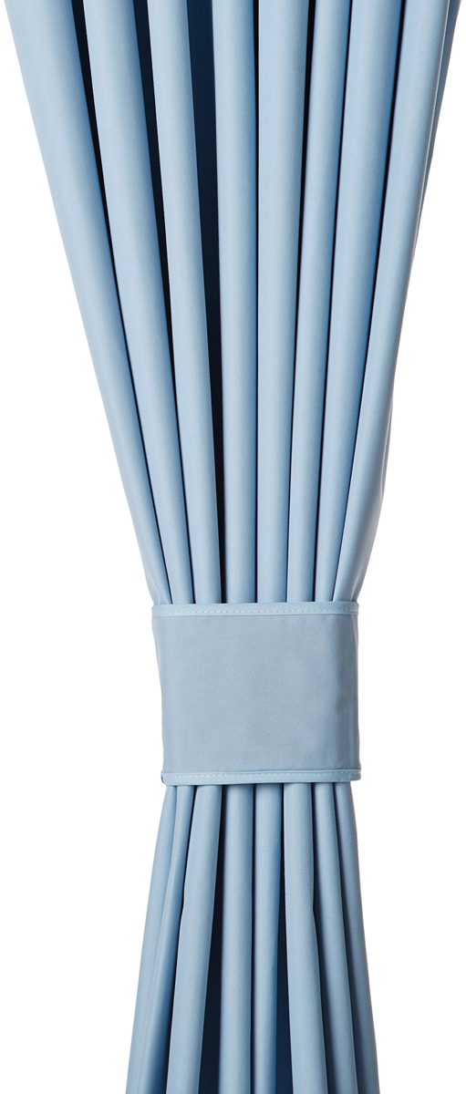 AmazonBasics Heat Insulating Blackout Curtain, 1 Piece, 135 x 244 cm (WxL), Spa Blue