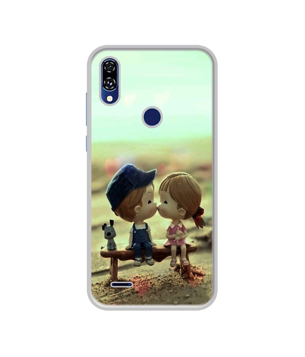 Amazon Brand - Solimo Designer Love Couples Pattern UV Printed Soft Back Case Mobile Cover for Gionee F10