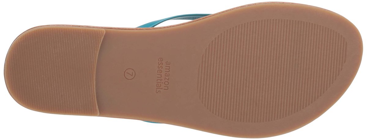 Amazon Essentials Women's Thong Sandal, Turquoise, 11 B US
