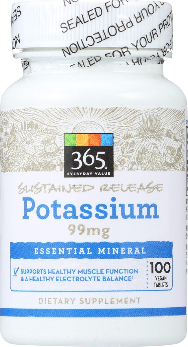 365 Everyday Value, Potassium 99mg, 100 ct