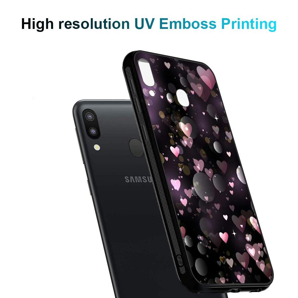Amazon Brand - Solimo Designer Hearts Printed Hard Back Case Mobile Cover for Samsung Galaxy M20 (D1223)