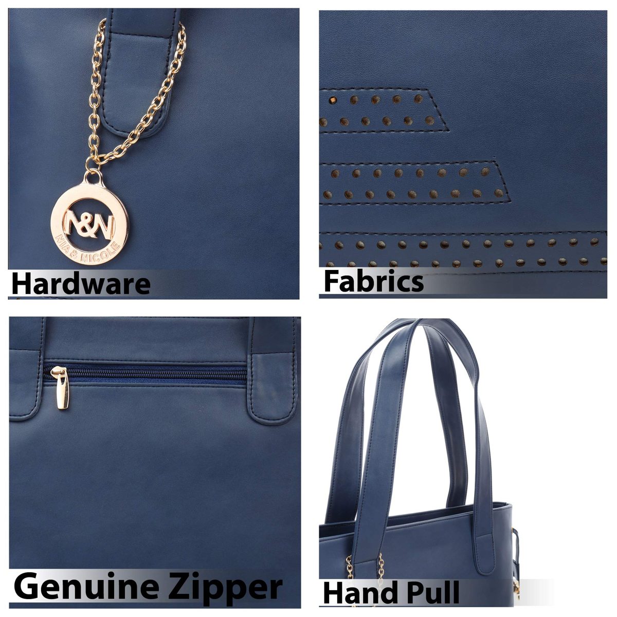 Nia & Nicole Women's Handbag (Navy Blue)