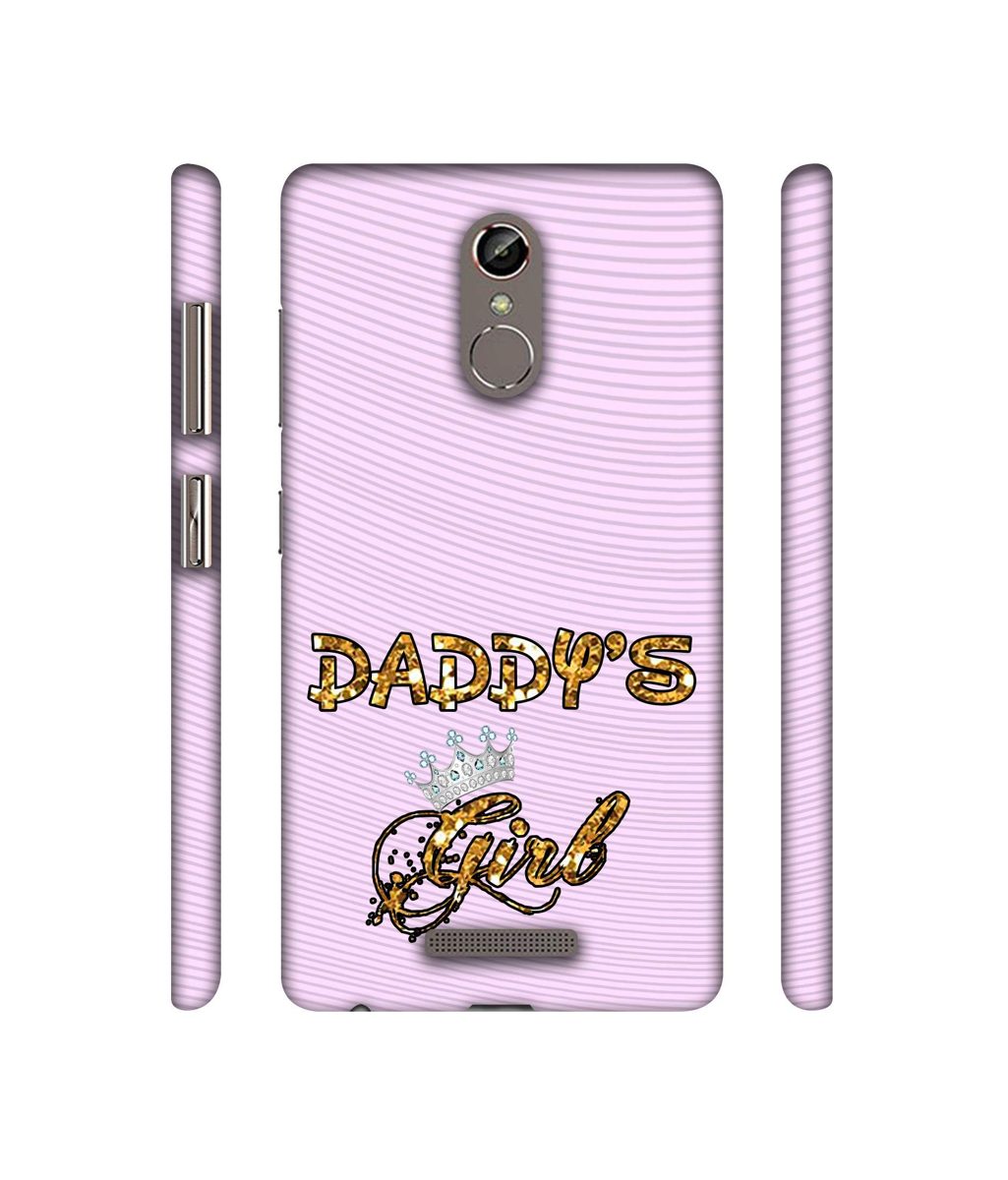 Amazon Brand - Solimo Designer Daddy's Girl in Glitter Pattern 3D Printed Hard Back Case Mobile Cover for Gionee S6s