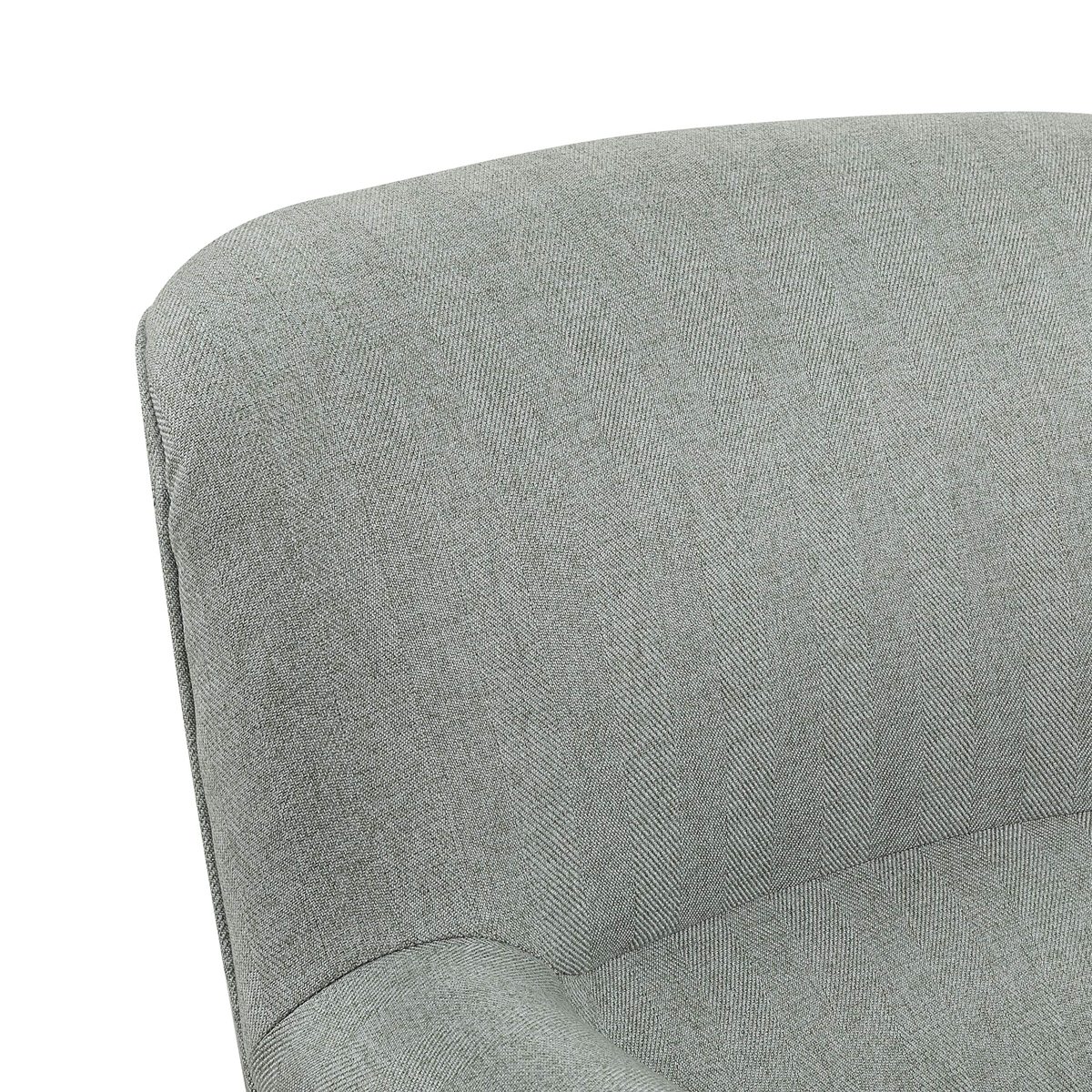 Amazon Brand – Ravenna Home Penridge Rolled Armed Seamed Back Accent Chair, 29.92"W, Mint Green