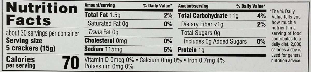 365 Everyday Value, Saltine Crackers, Unsalted Tops, 16 oz