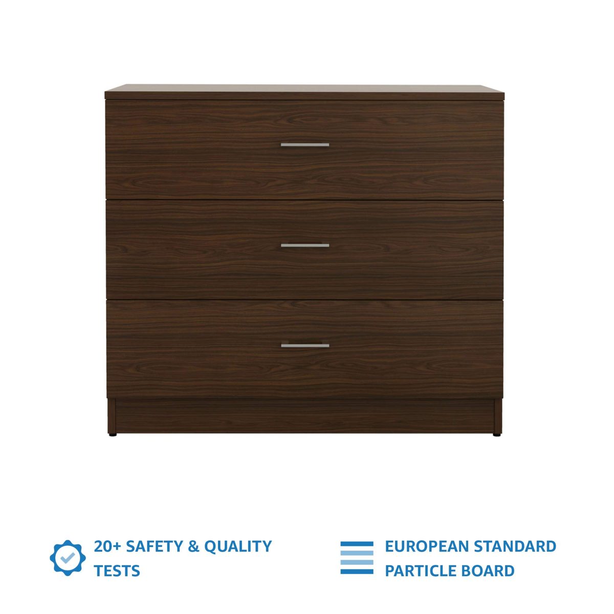 Amazon Brand - Solimo Tucana Engineered Wood Chest of Drawers (Walnut Durance Finish)