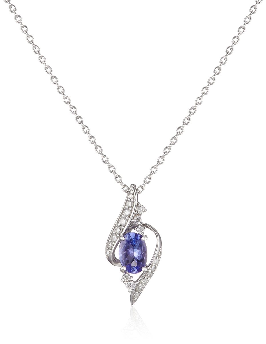[An AJC Collection] an AJC Collection 1 December Birthstone Tanzanite K White Gold Motif Necklace 0451 – 9009 – 0011 – 0000
