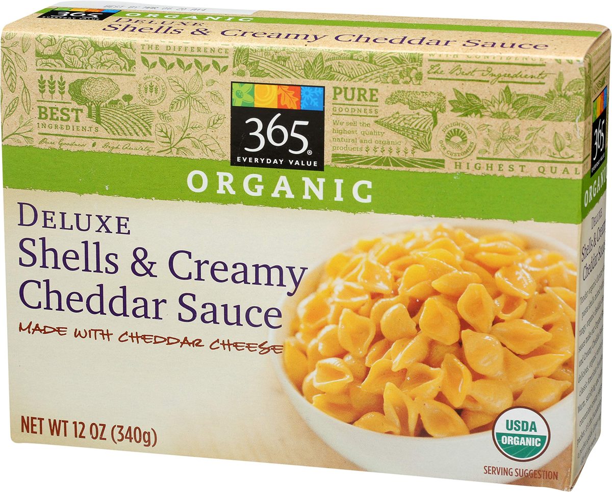 365 Everyday Value, Organic Deluxe Shells & Creamy Cheddar Sauce, 12 oz