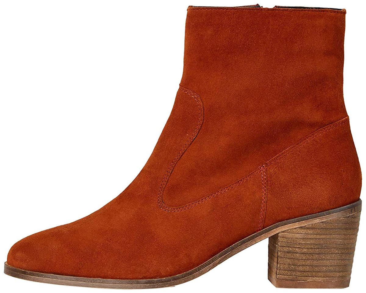 Amazon Brand - find. Casual Suede Ankle Boots, Orange Spice), US 10.5