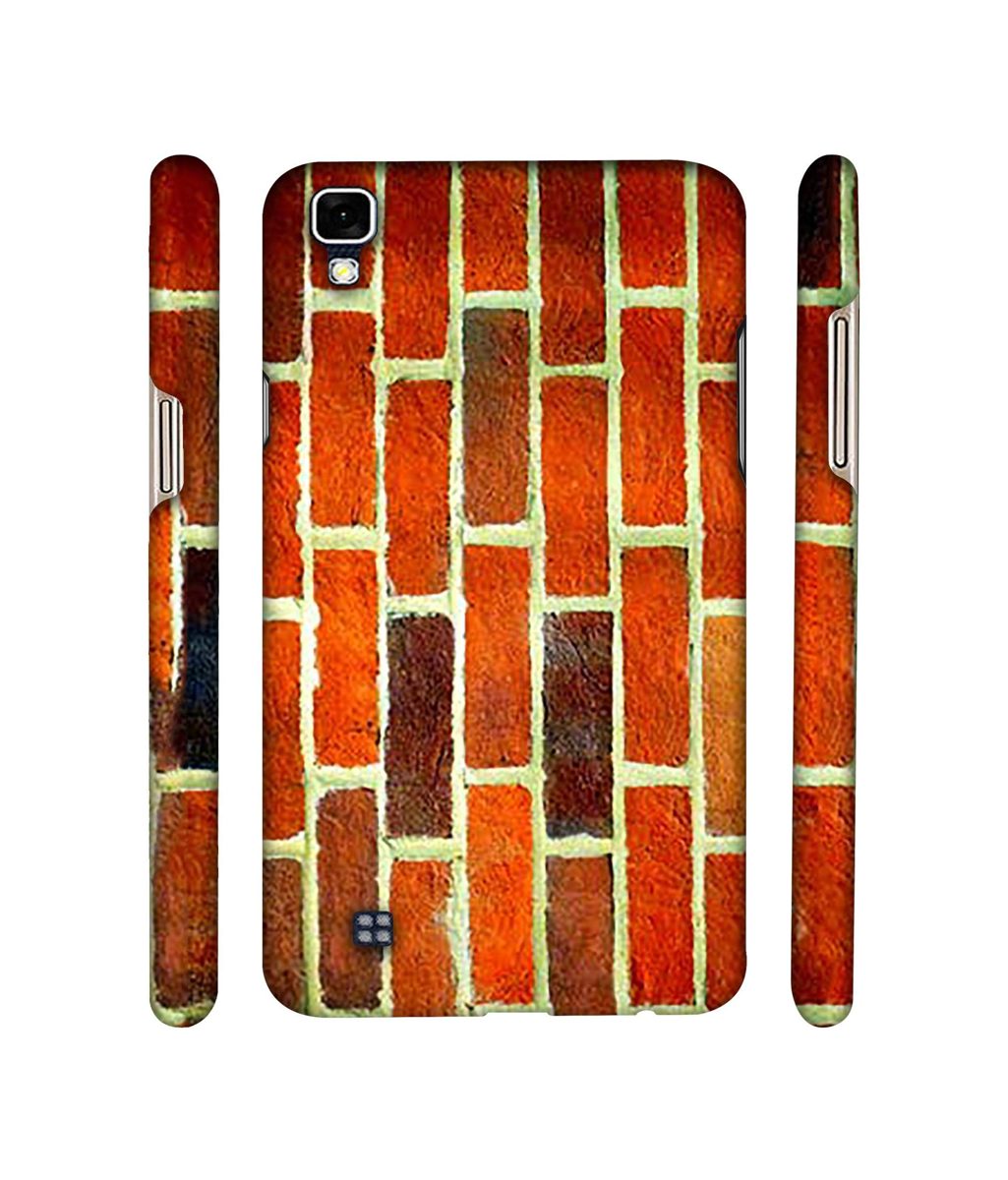Amazon Brand - Solimo Designer Brick Texture 3D Printed Hard Back Case Mobile Cover for LG X Power