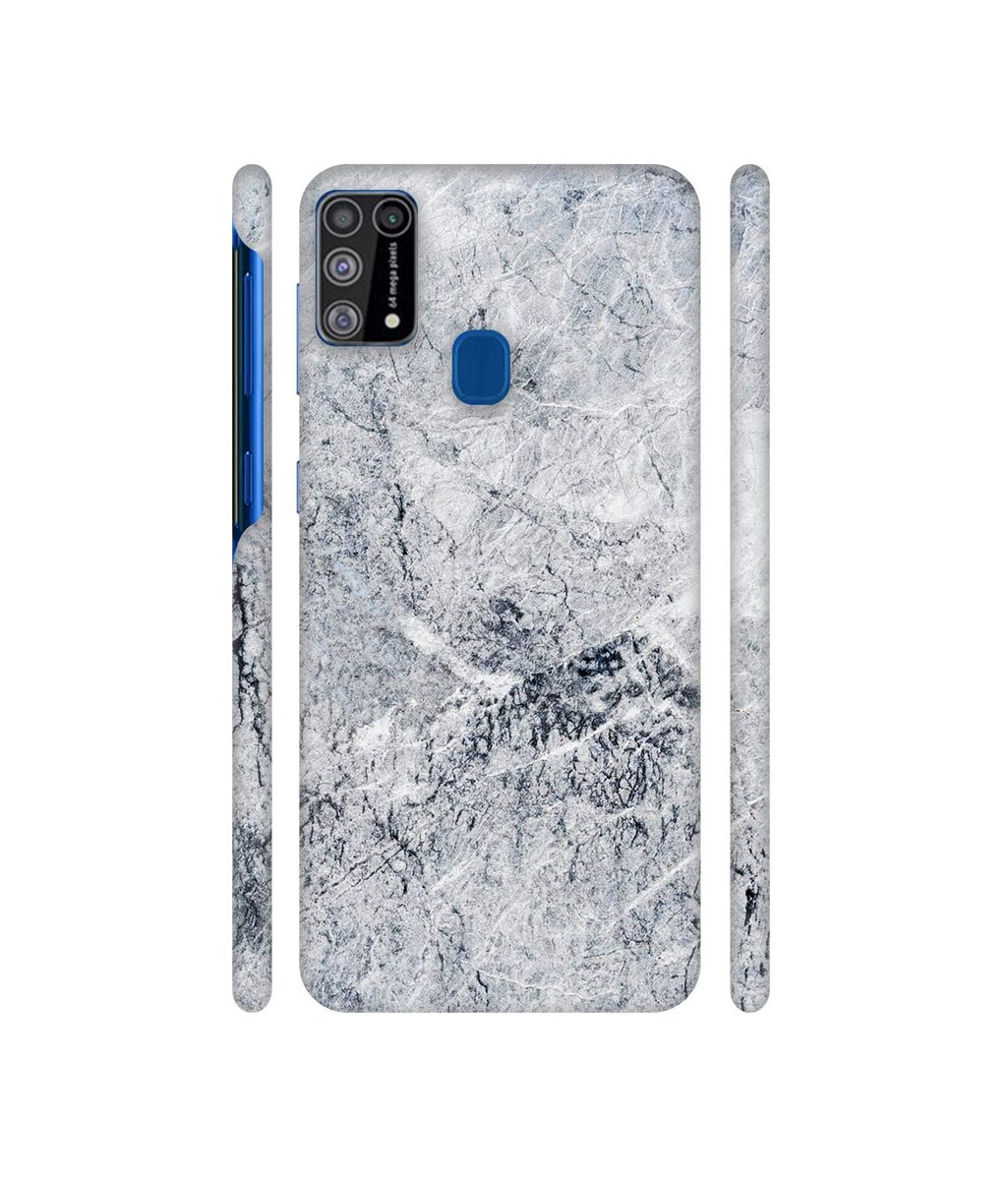 Amazon Brand - Solimo Designer Grayish Marble 3D Printed Hard Back Case Mobile Cover for Samsung Galaxy M31