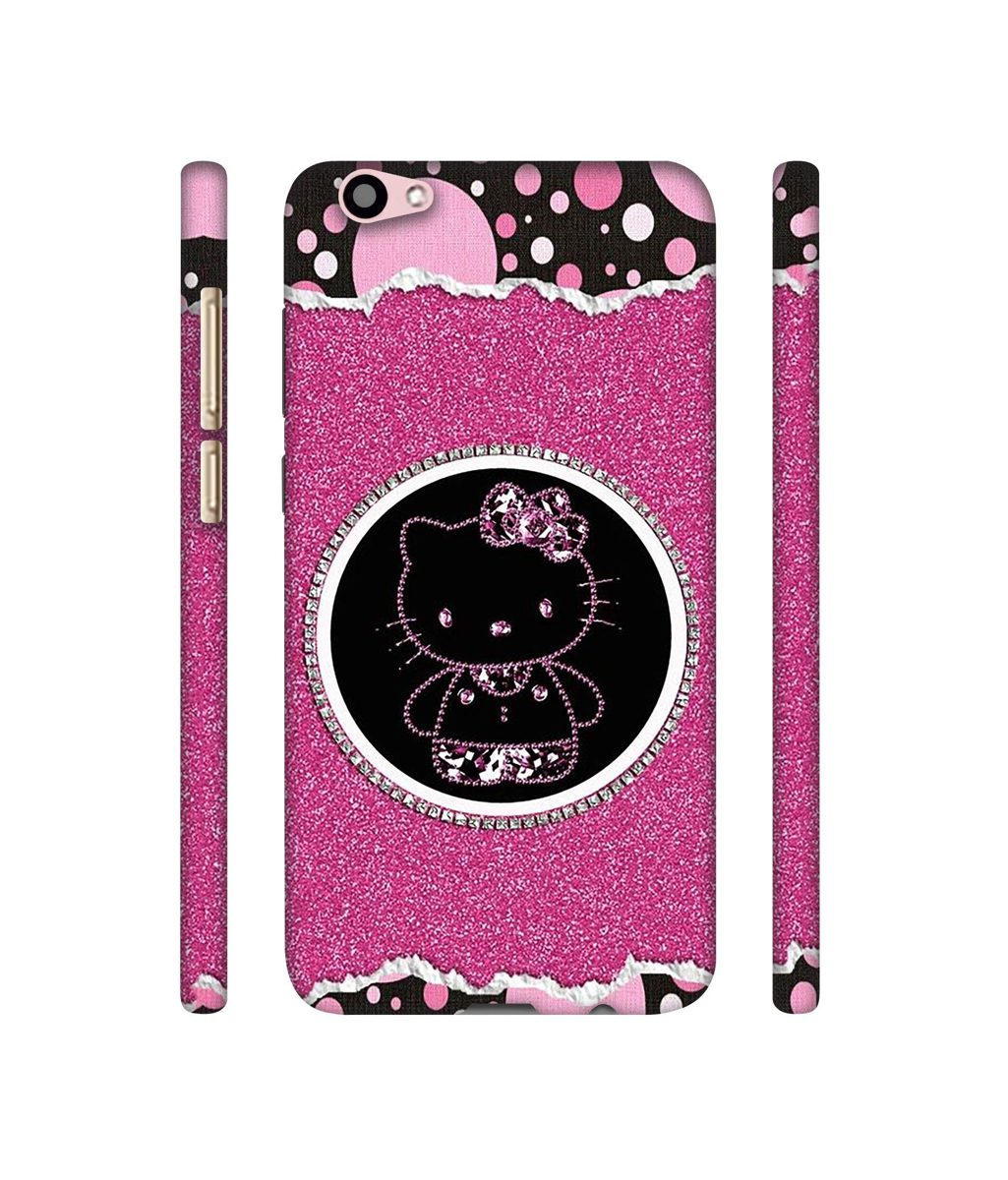 Amazon Brand - Solimo Designer Kitty with Glitter 3D Printed Hard Back Case Mobile Cover for Vivo V5 Plus