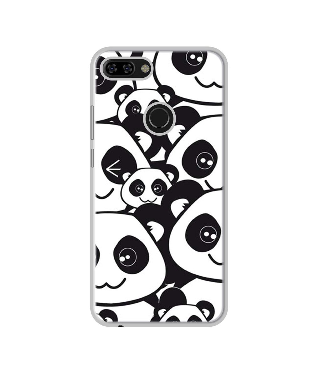 Amazon Brand - Solimo Designer Panda Texture UV Printed Soft Back Case Mobile Cover for Tecno Camon i Twin