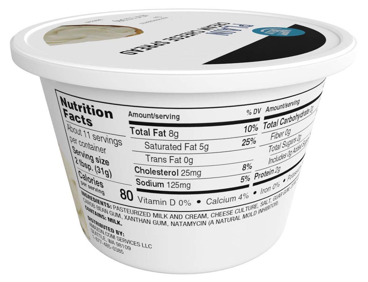 Amazon Brand - Happy Belly Original Cream Cheese Spread, 12 Ounce