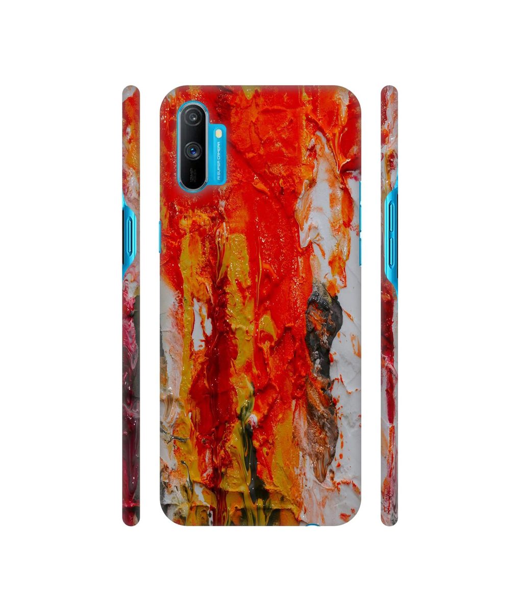 Amazon Brand - Solimo Designer Orange Color Spread 3D Printed Hard Back Case Mobile Cover for Realme C3