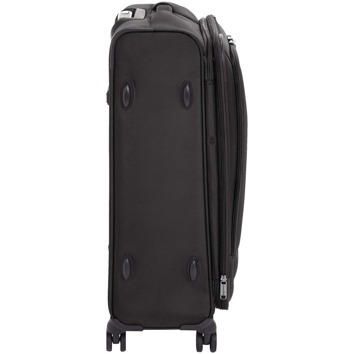 AmazonBasics Premium Expandable Softside Spinner Luggage with TSA Lock Black