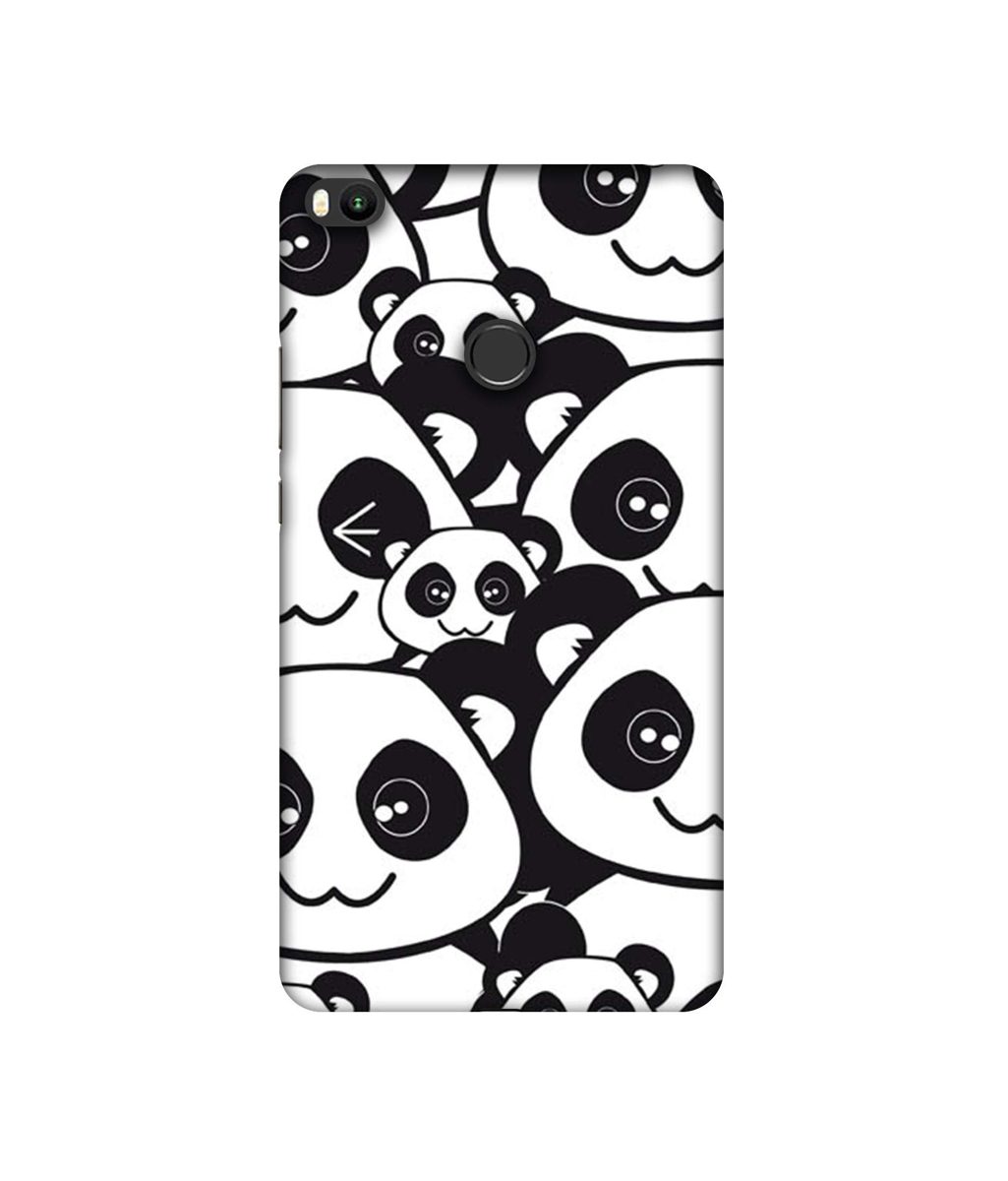 Amazon Brand - Solimo Designer Panda Texture UV Printed Soft Back Case Mobile Cover for Mi Max 2