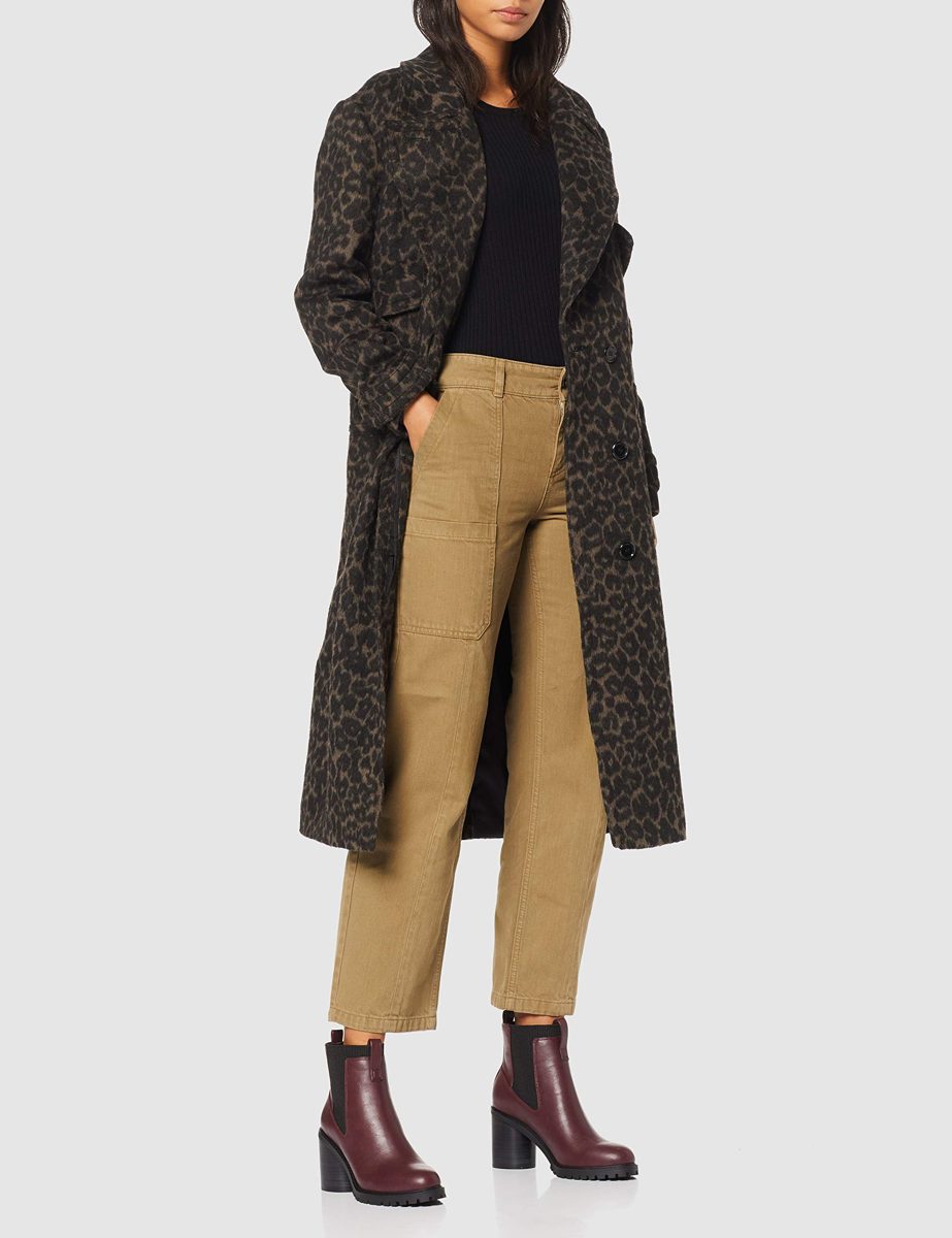 Amazon Brand - find. Chunky Sole Chelsea Boots, Rot Burgundy), US 7.5
