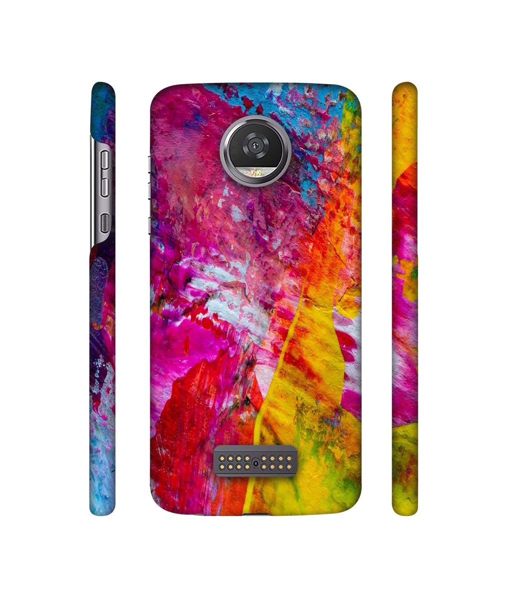 Amazon Brand - Solimo Designer Multicolour Texture 3D Printed Hard Back Case Mobile Cover for Moto Z2 Play