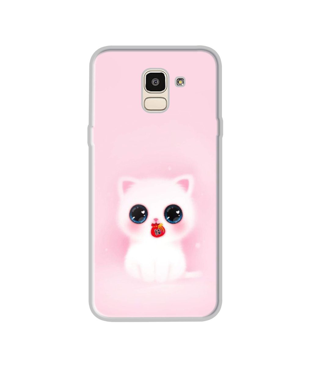 Amazon Brand - Solimo Designer Kitty UV Printed Soft Back Case Mobile Cover for Samsung Galaxy J6