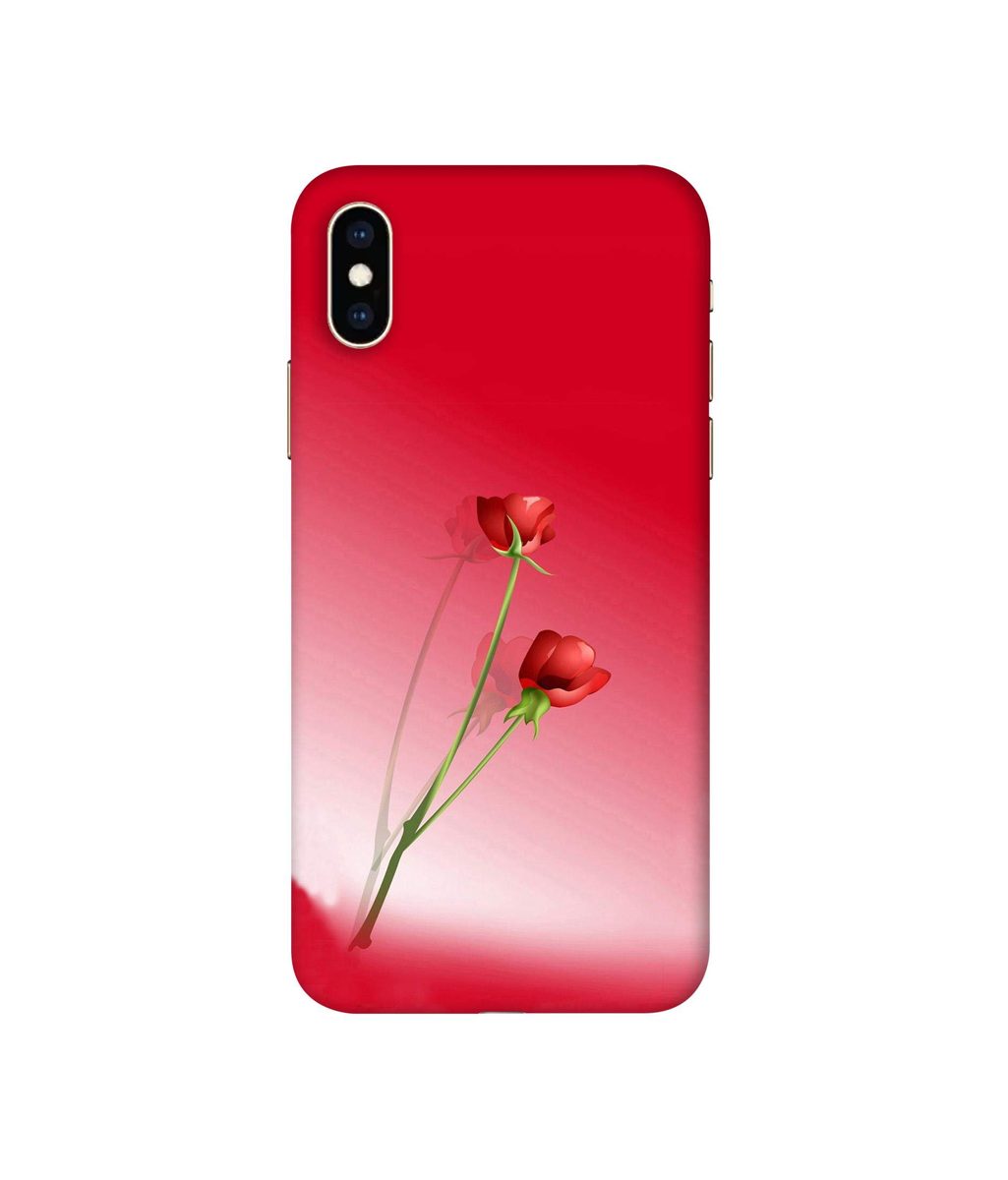 Amazon Brand - Solimo Designer Red Roses 3D Printed Hard Back Case Mobile Cover for Apple iPhone Xs Max