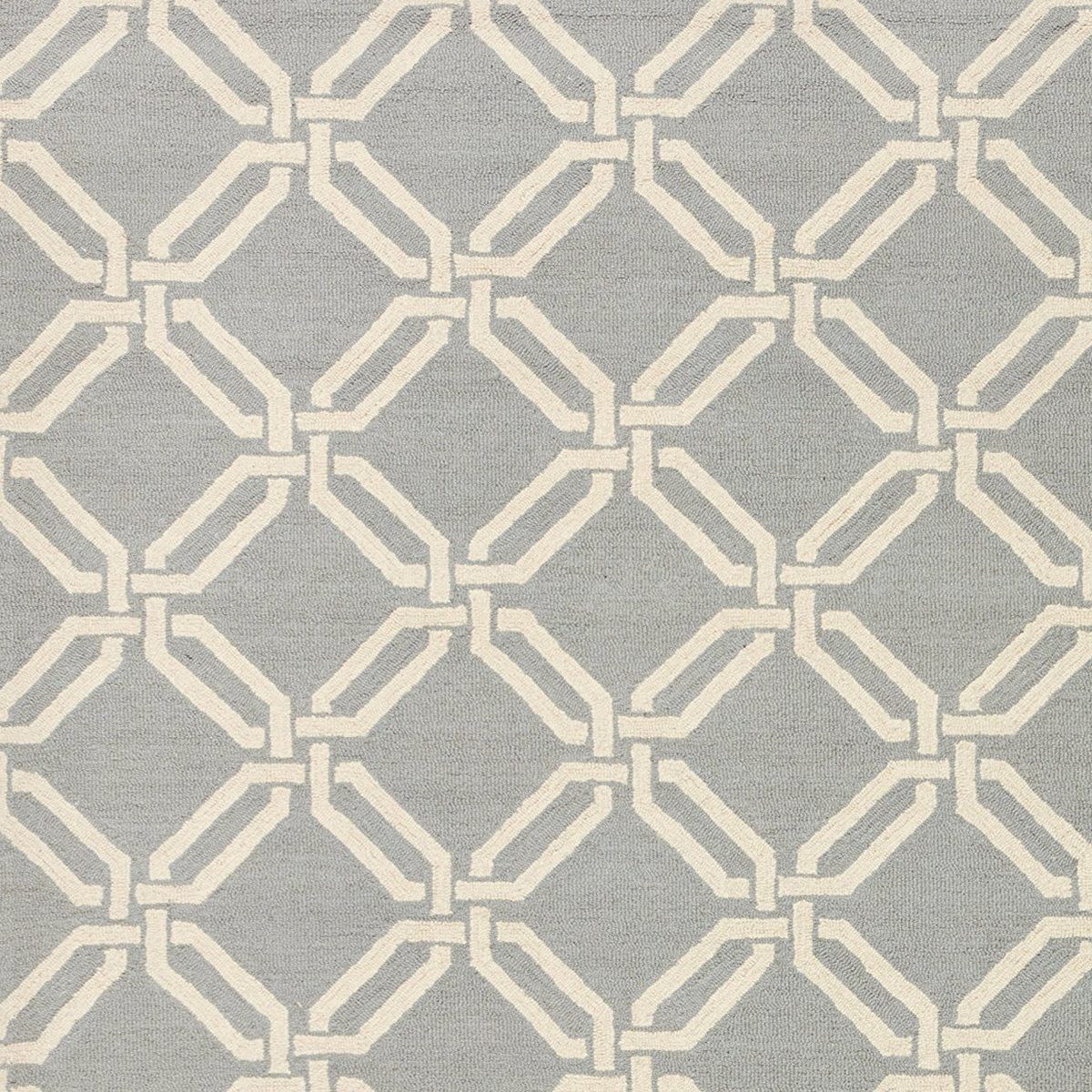 Amazon Brand – Stone & Beam Contemporary Interlocking Rings Wool Area Rug, 7' 6" x 9' 6", Light Blue