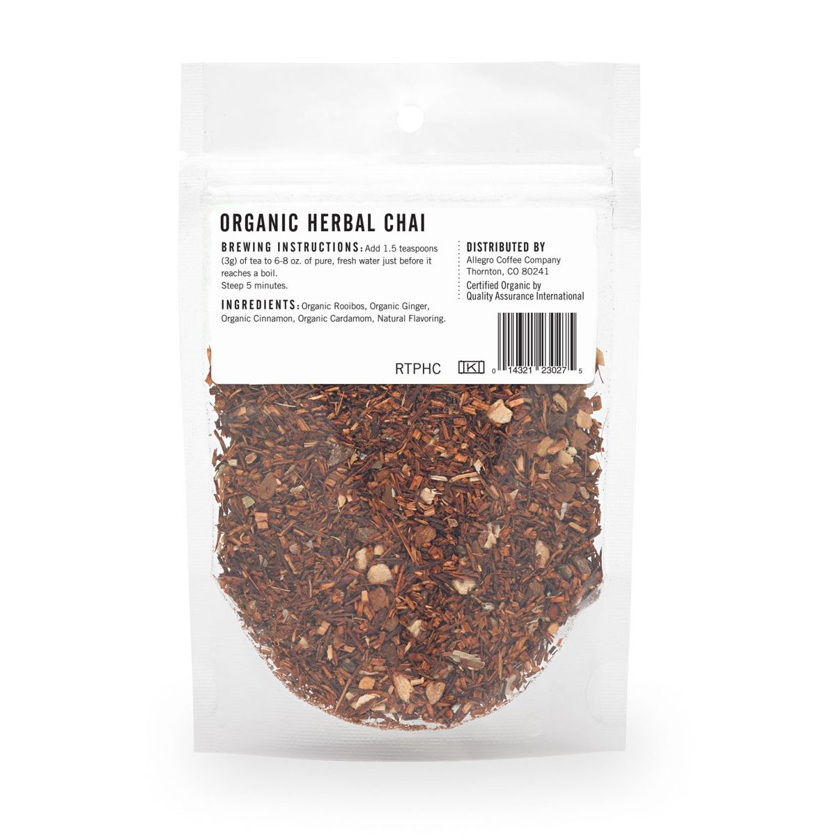 ALLEGRO TEA Organic Herbal Chai, 1 OZ