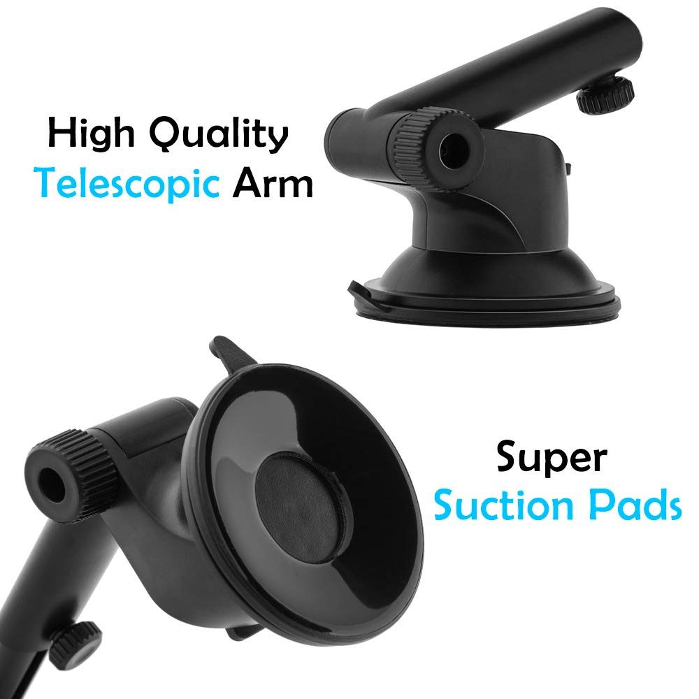 Eono by Amazon – Mobile Phone Holder for Car Air Vent and Suction Cup Holder 3-in-1 Universal Car Mobile Phone Holder Smartphone Holder