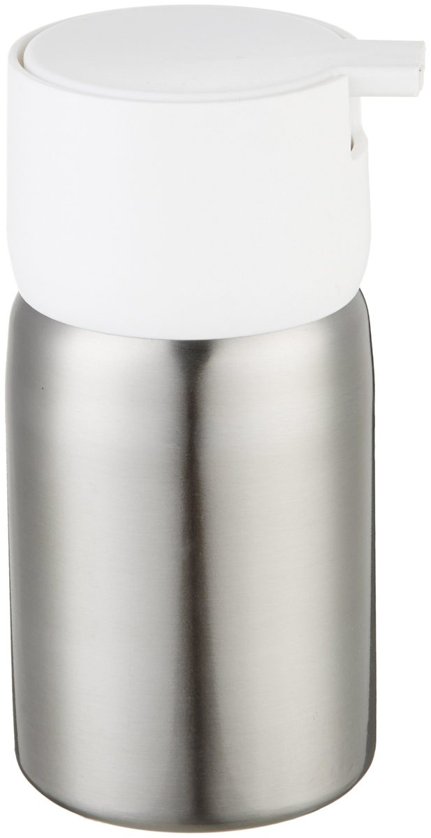AmazonBasics Stainless Steel Soap Pump - White