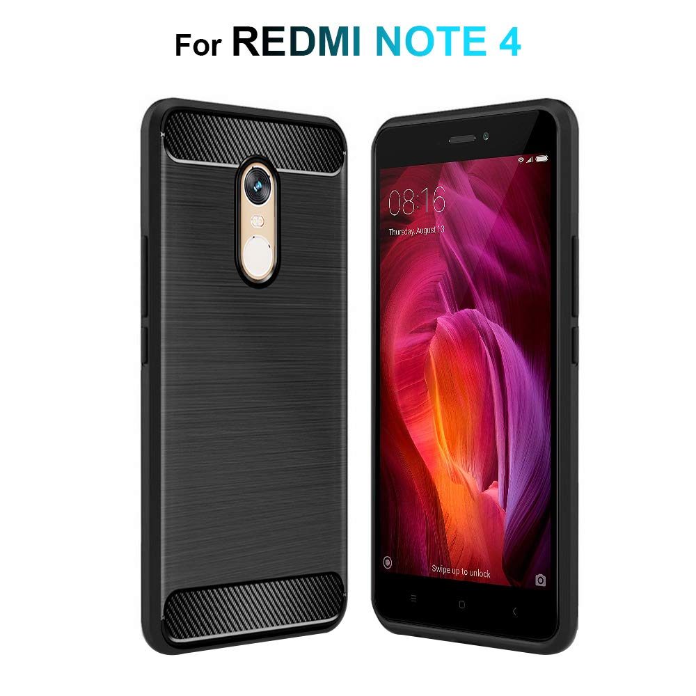 Amazon Brand - Solimo Protective Mobile Cover (Soft & Flexible Back Case) for Redmi Note 4