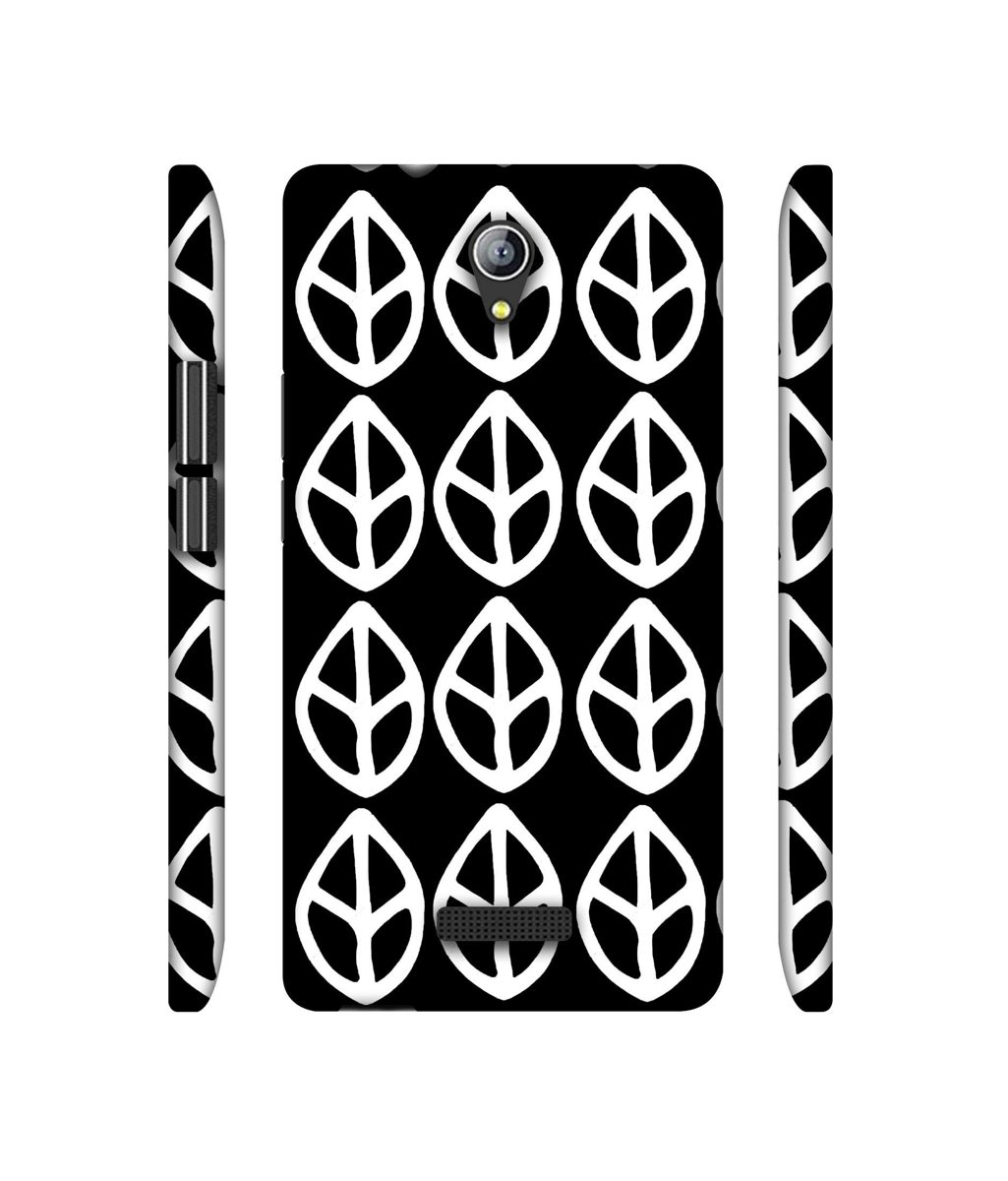 Amazon Brand - Solimo Designer White Leaf Texture 3D Printed Hard Back Case Mobile Cover for Micromax Canvas Pace 4G Q416