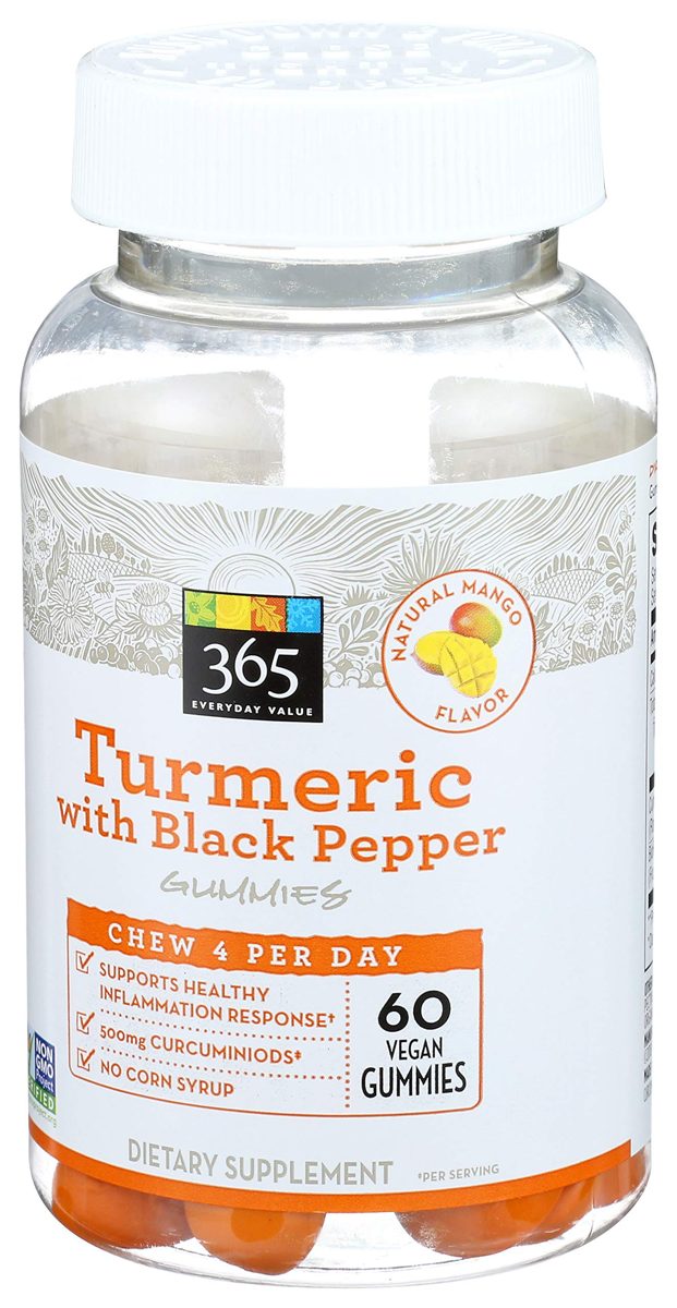 365 Everyday Value, Turmeric with Black Pepper Gummies, 60 ct