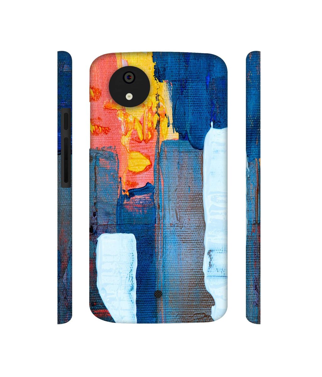 Amazon Brand - Solimo Designer Canvas with Blue Paint 3D Printed Hard Back Case Mobile Cover for Micromax Canvas A1