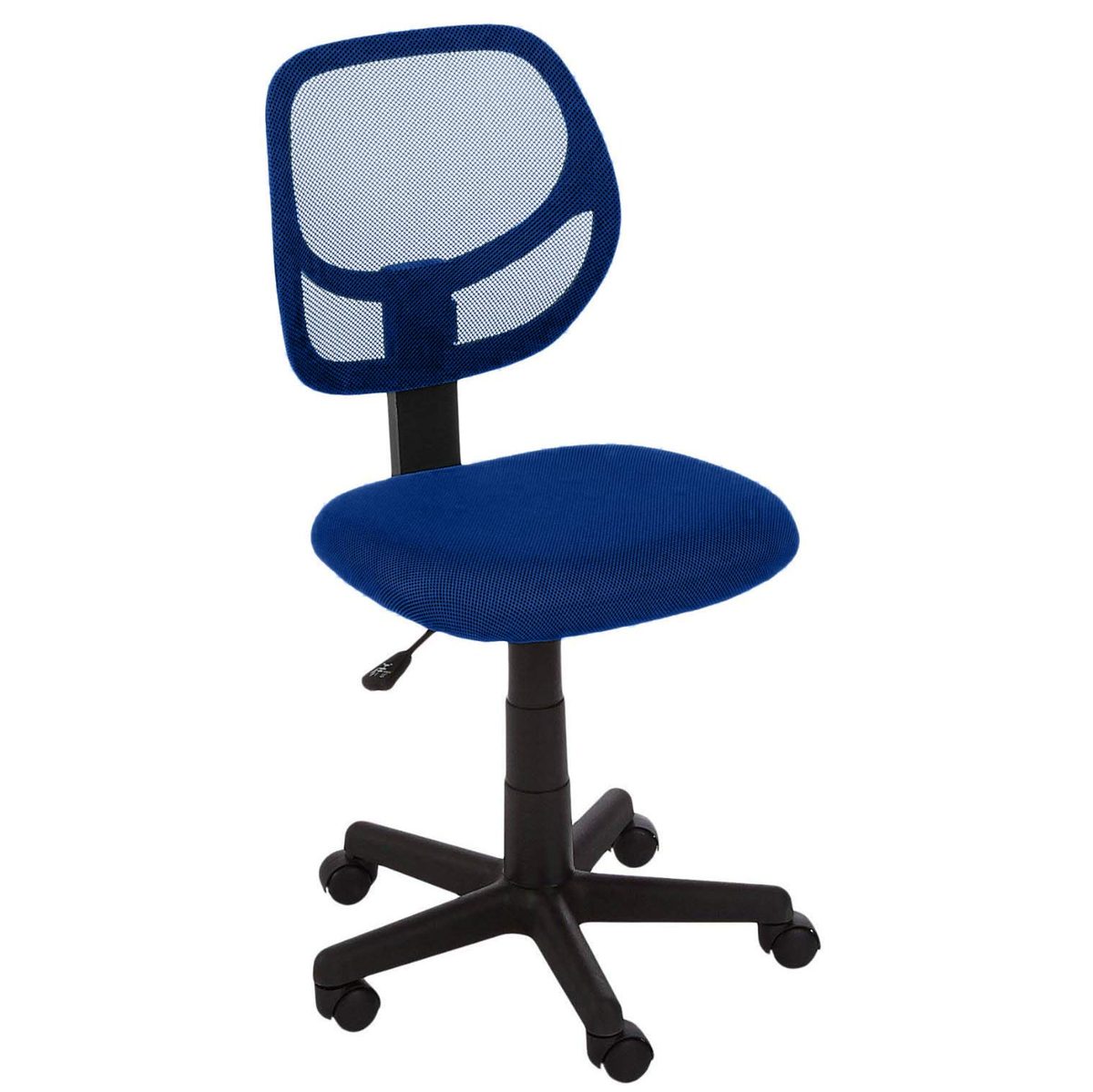 AmazonBasics Low-Back Computer Task Office Desk Chair with Swivel Casters - Blue