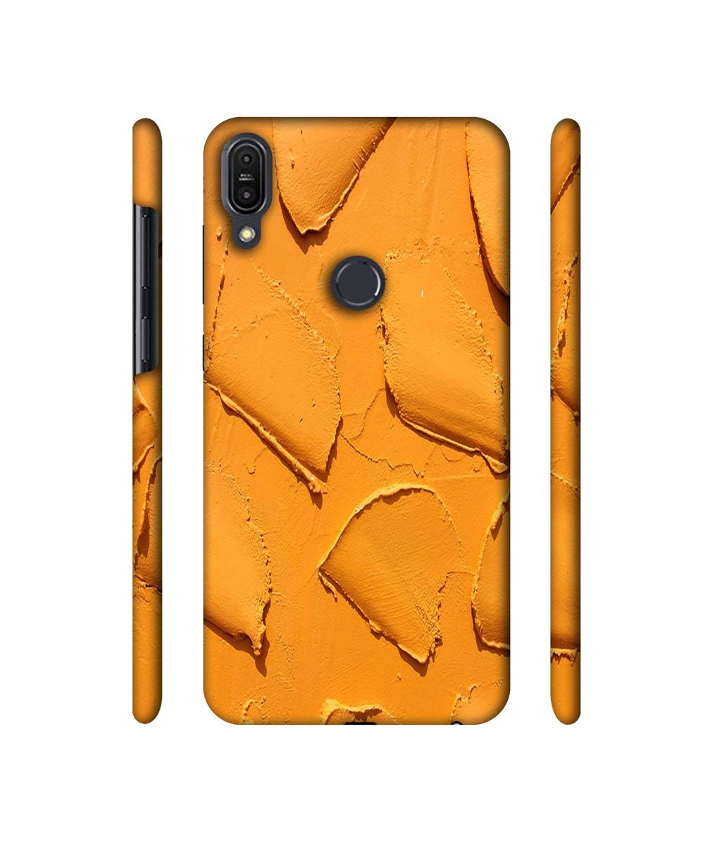 Amazon Brand - Solimo Designer Yellow Texture Wall 3D Printed Hard Back Case Mobile Cover for Asus Zenfone Max Pro M1 ZB601KL