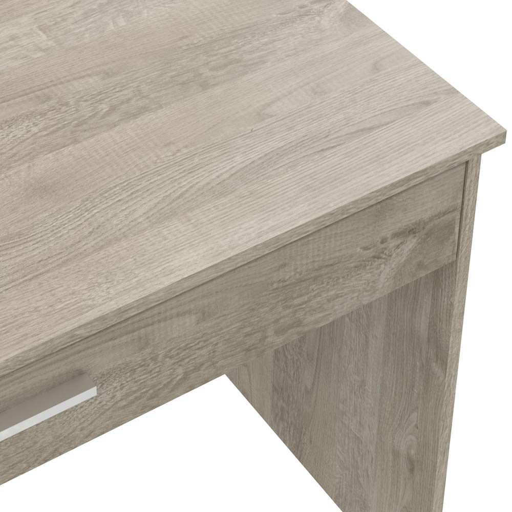 Amazon Brand - Movian Indre 1-Drawer Desk, 56 x 110 x 73cm, Light Brown/Oak Foil Finish