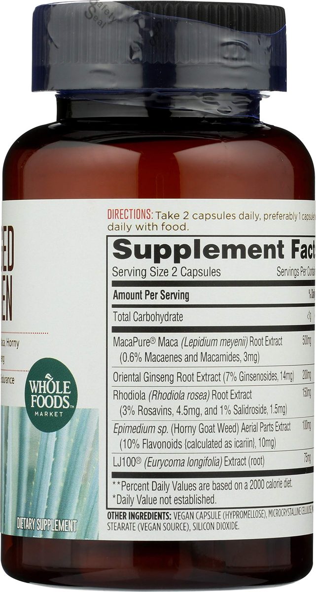 Whole Foods Market, Charged For Men, 60 ct