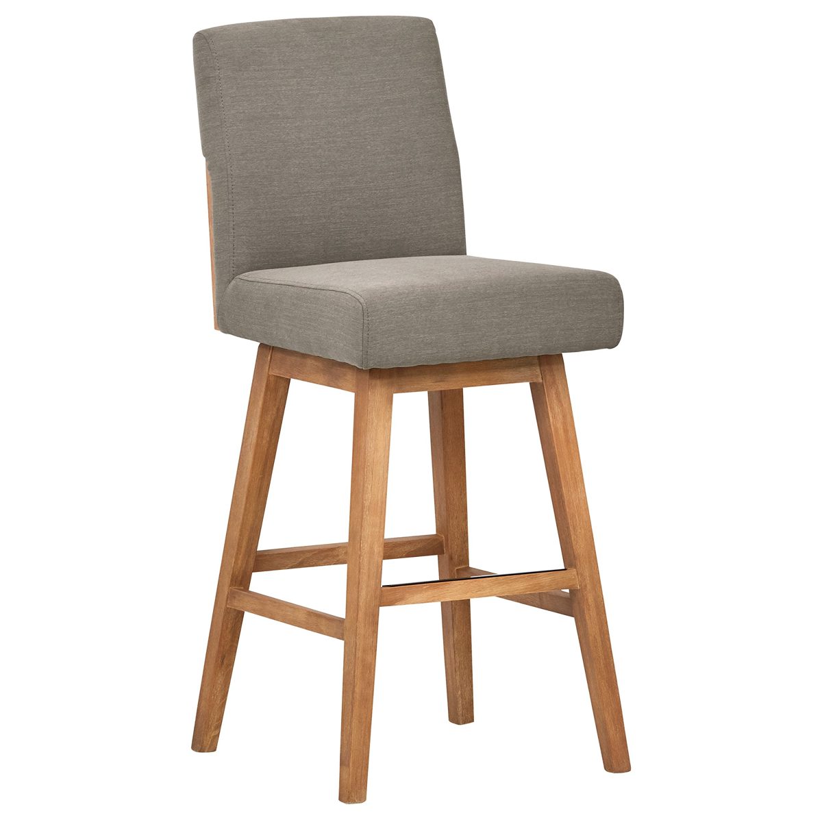 Amazon Brand – Stone & Beam Sophia Modern Swivel Kitchen Bar Stool, 43.3"H, Slate Grey