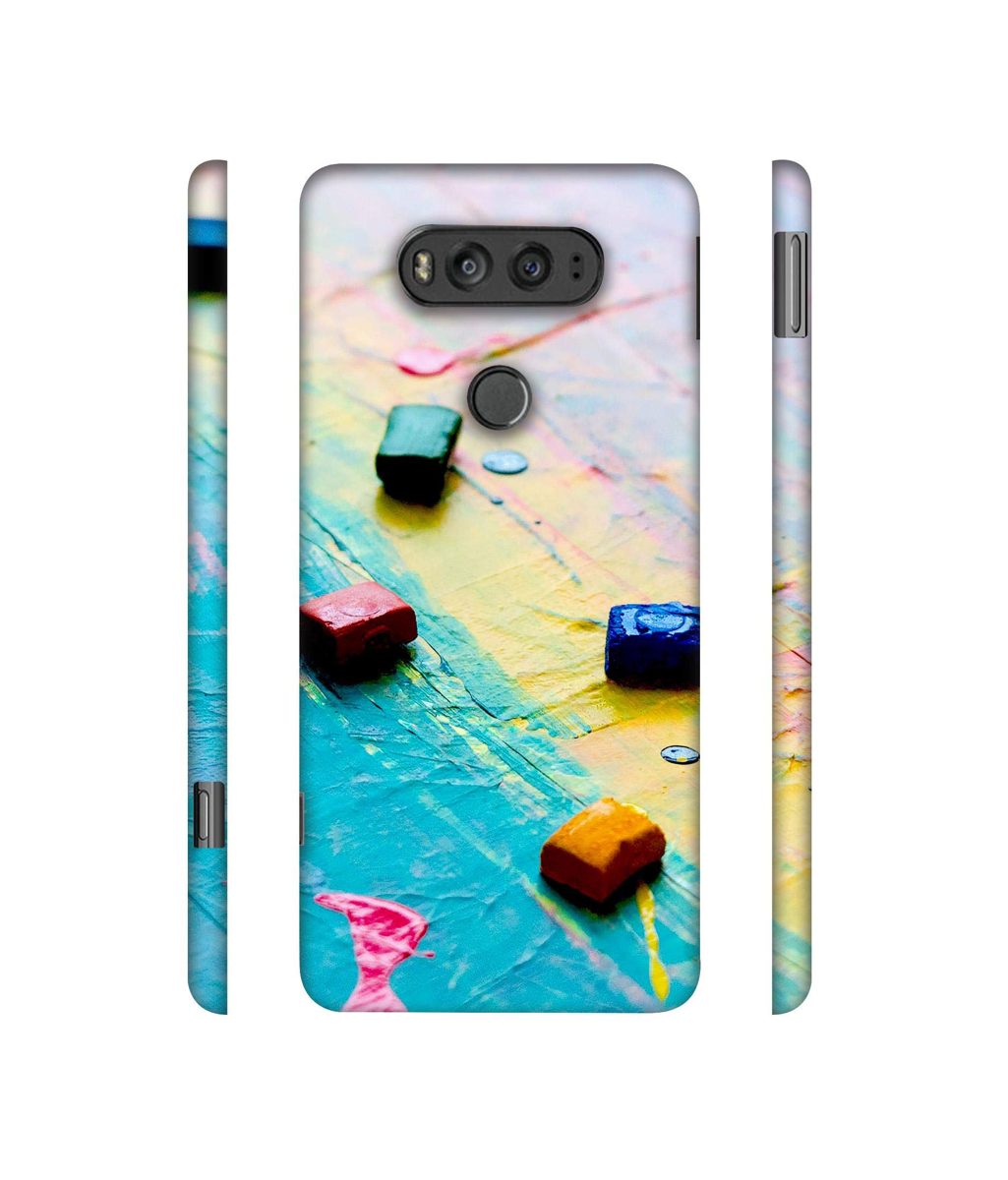 Amazon Brand - Solimo Designer Multicolor WaxColor Blocks 3D Printed Hard Back Case Mobile Cover for LG V20