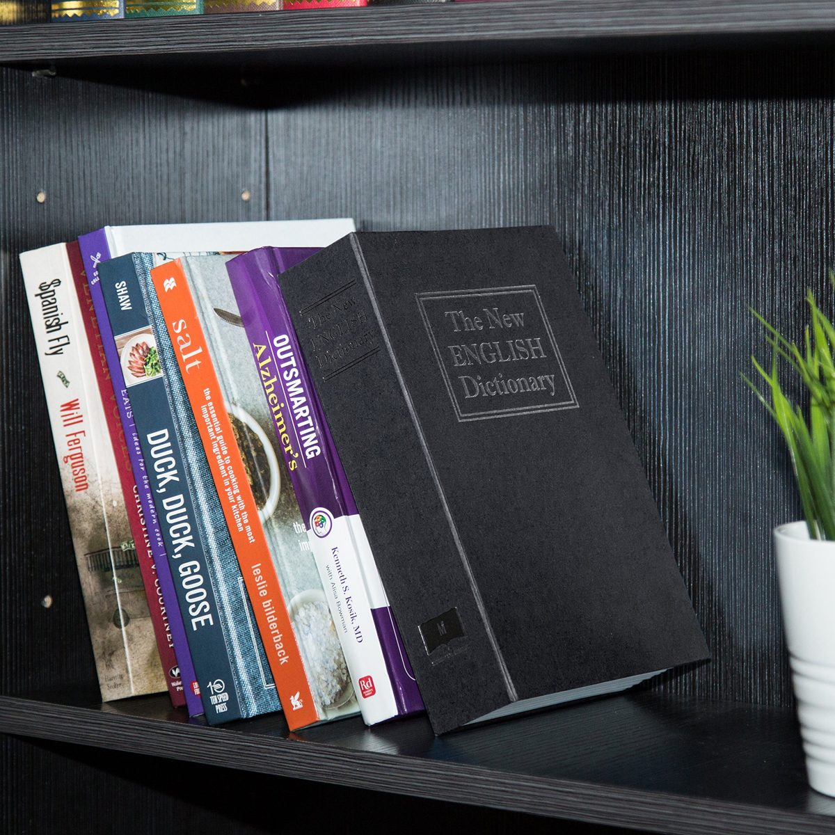AmazonBasics Book Safe Lock Box Large Black SW-802C-K