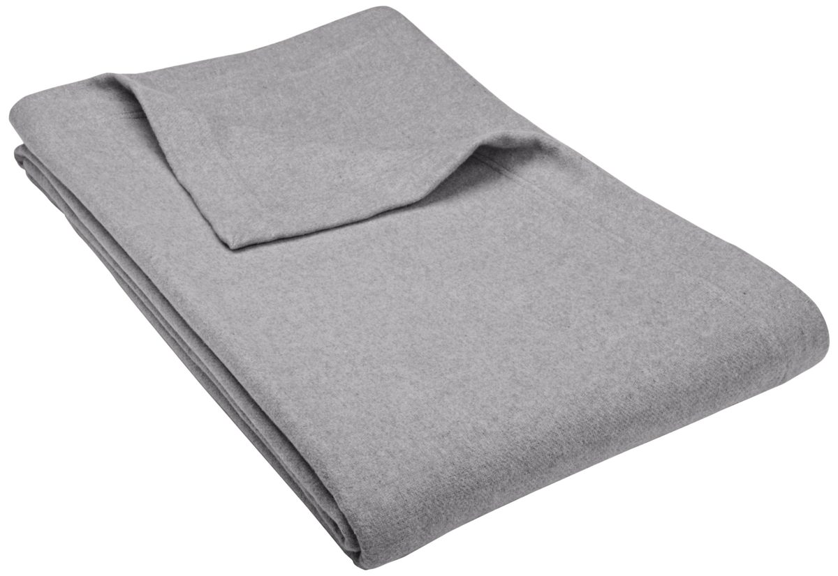 Pinzon Heather Flannel Blanket, King, Dark Grey Heather